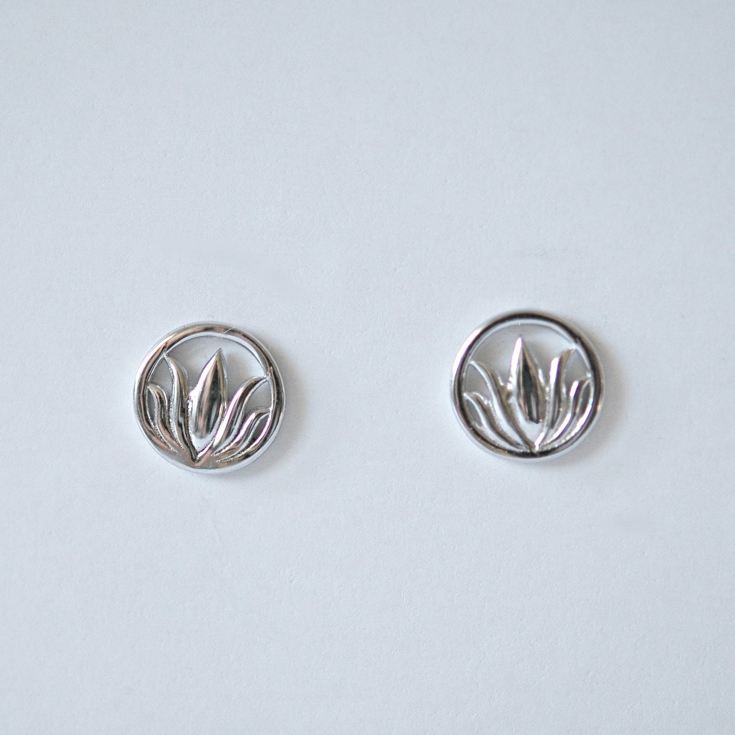 Sterling silver lotus flower stud earrings, yoga earrings, dainty silver studs, sterling silver earrings, lotus studs, flower earrings