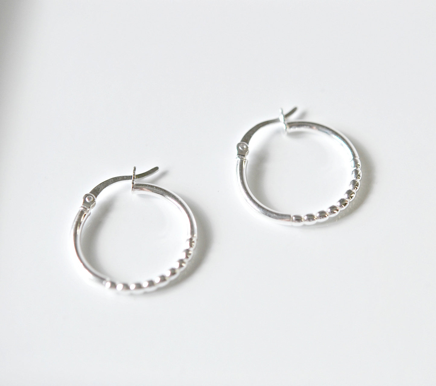 Pretoria beaded hoop earrings