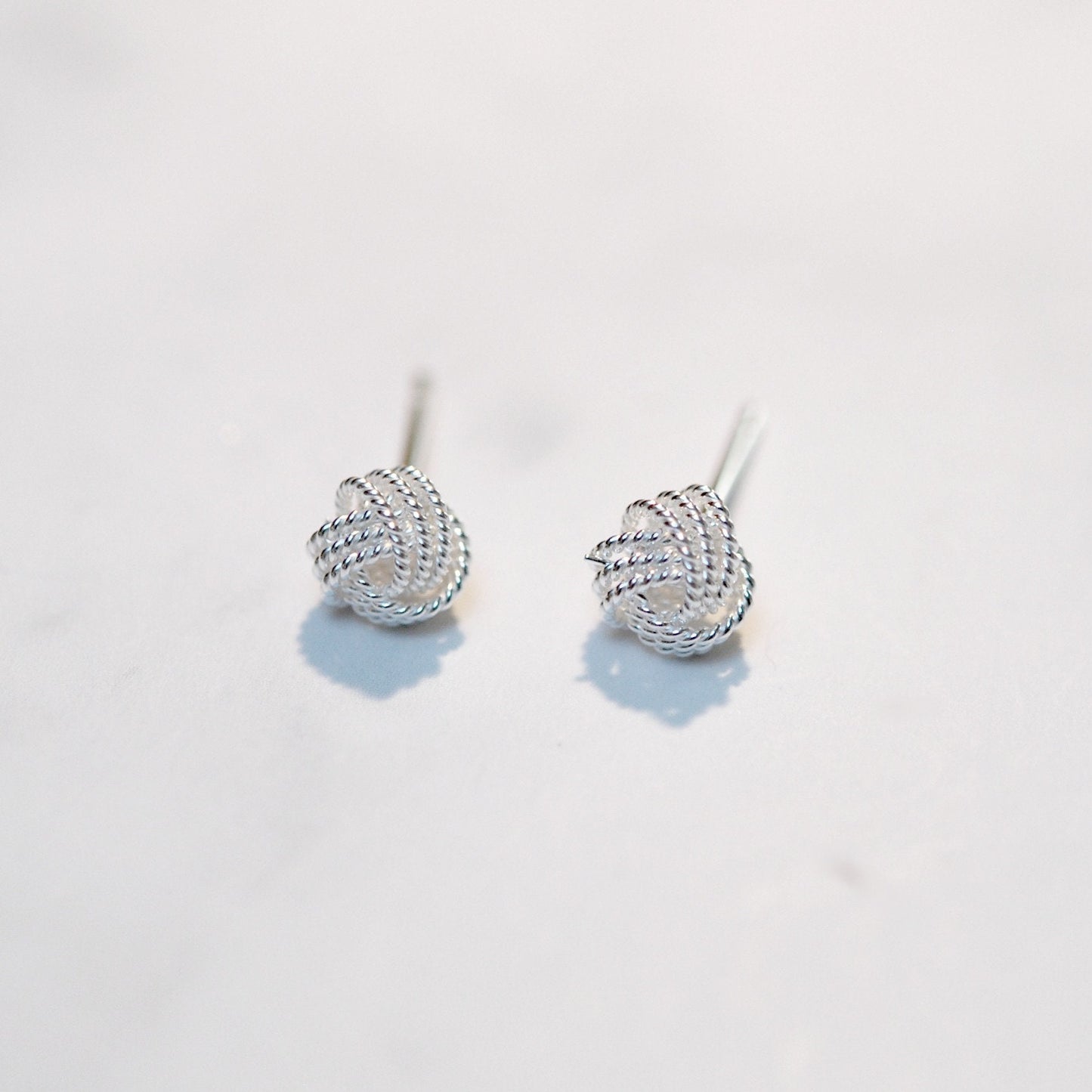 Twisted love knot studs