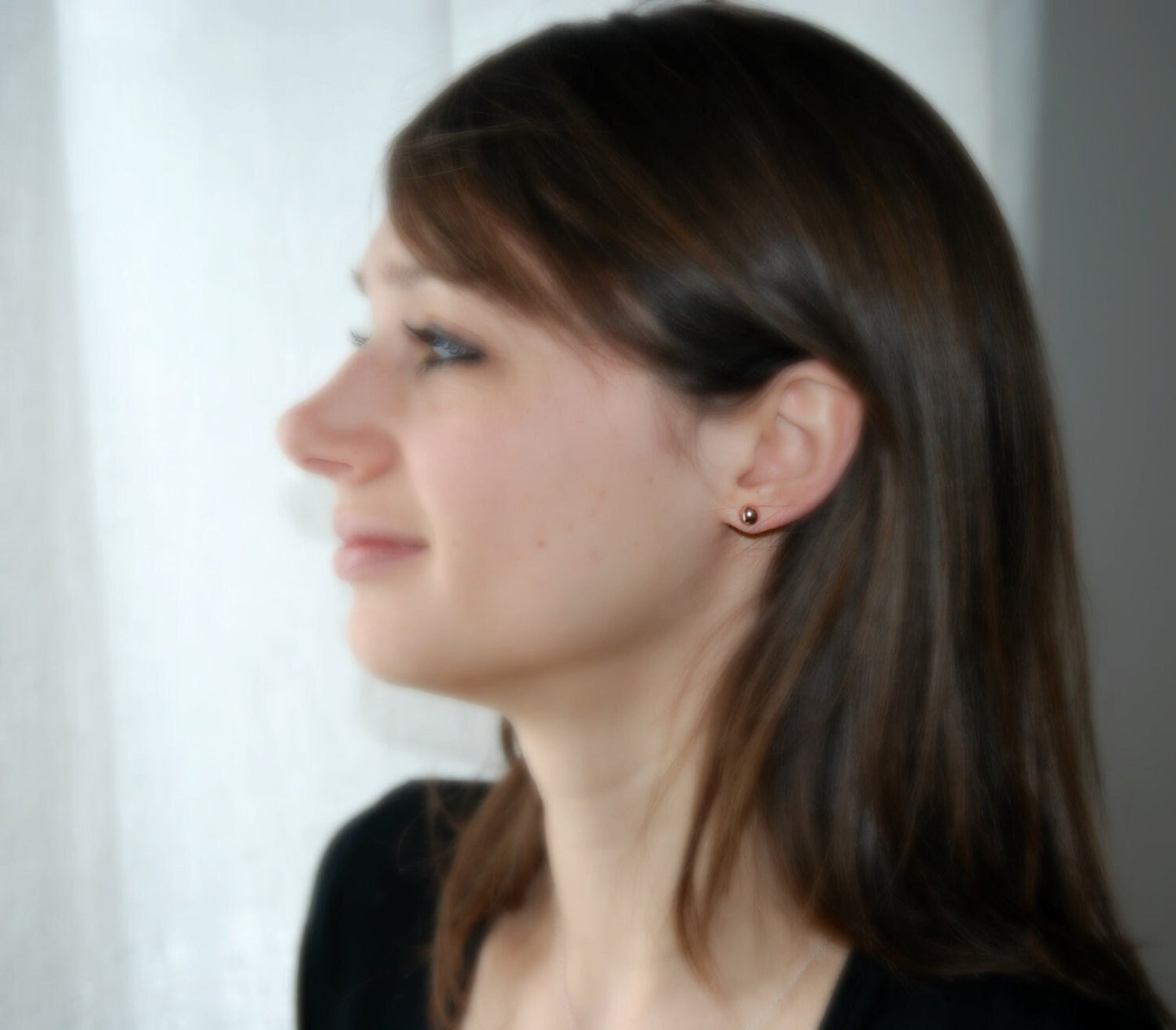 Caroline ball stud earrings - 6mm