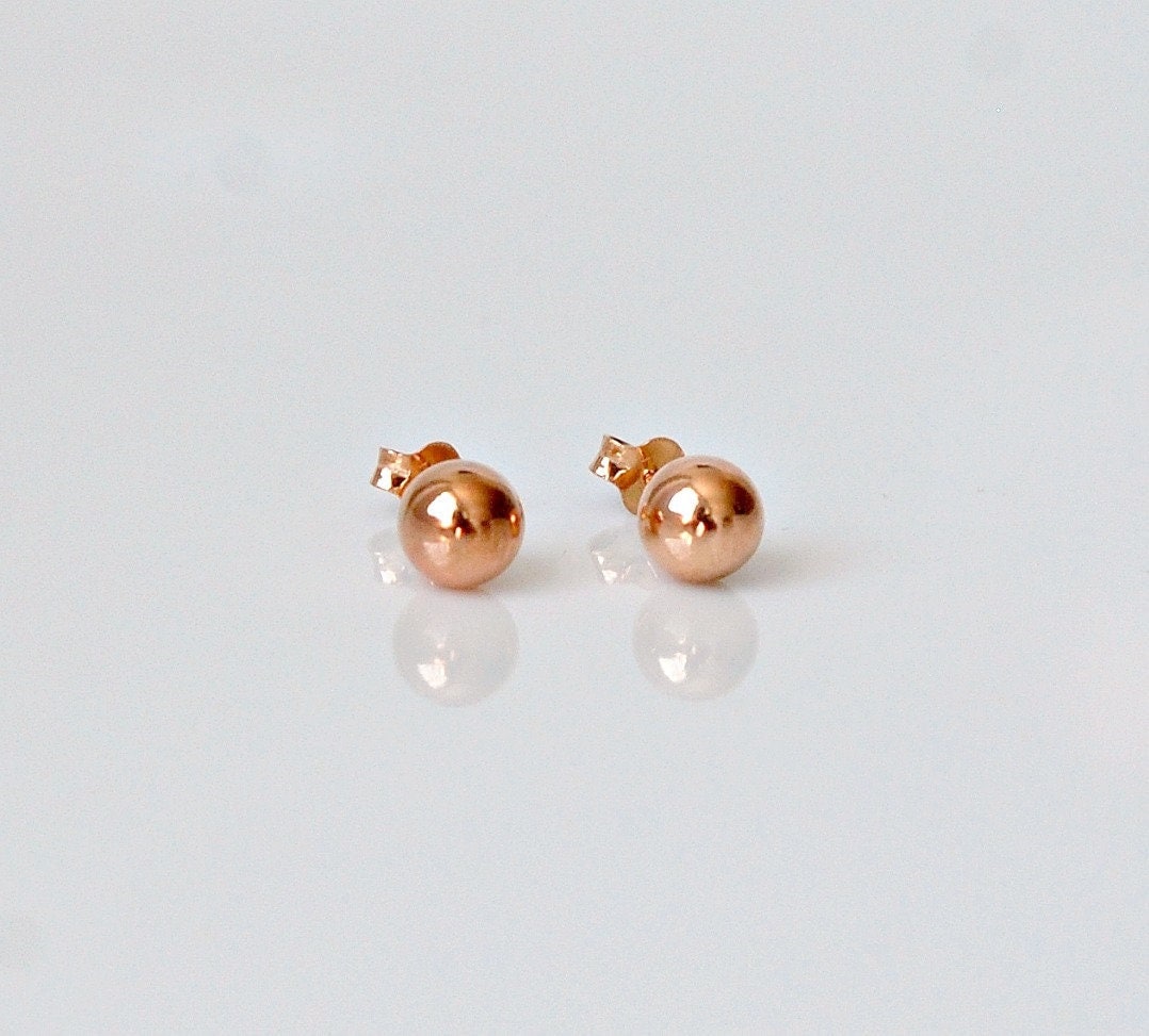 Caroline ball stud earrings - 6mm