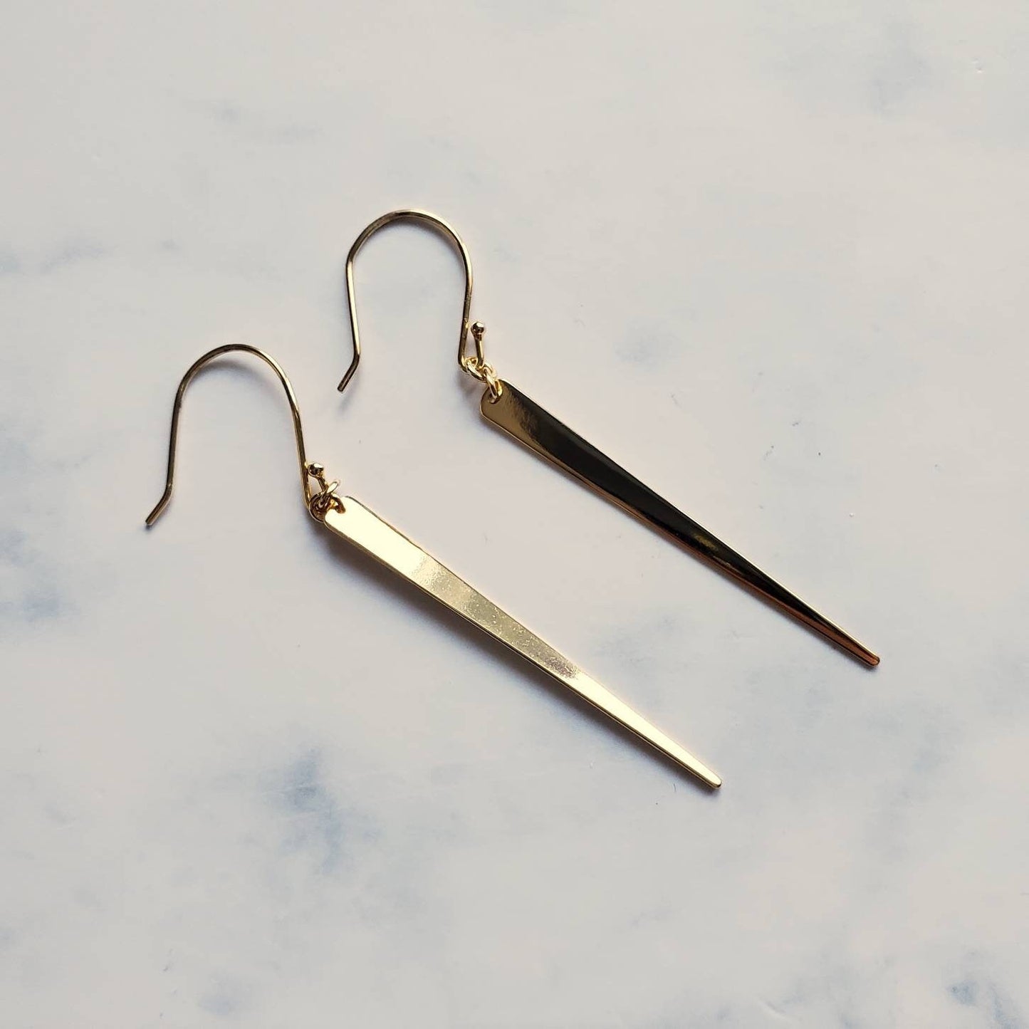 Accra long spike earrings