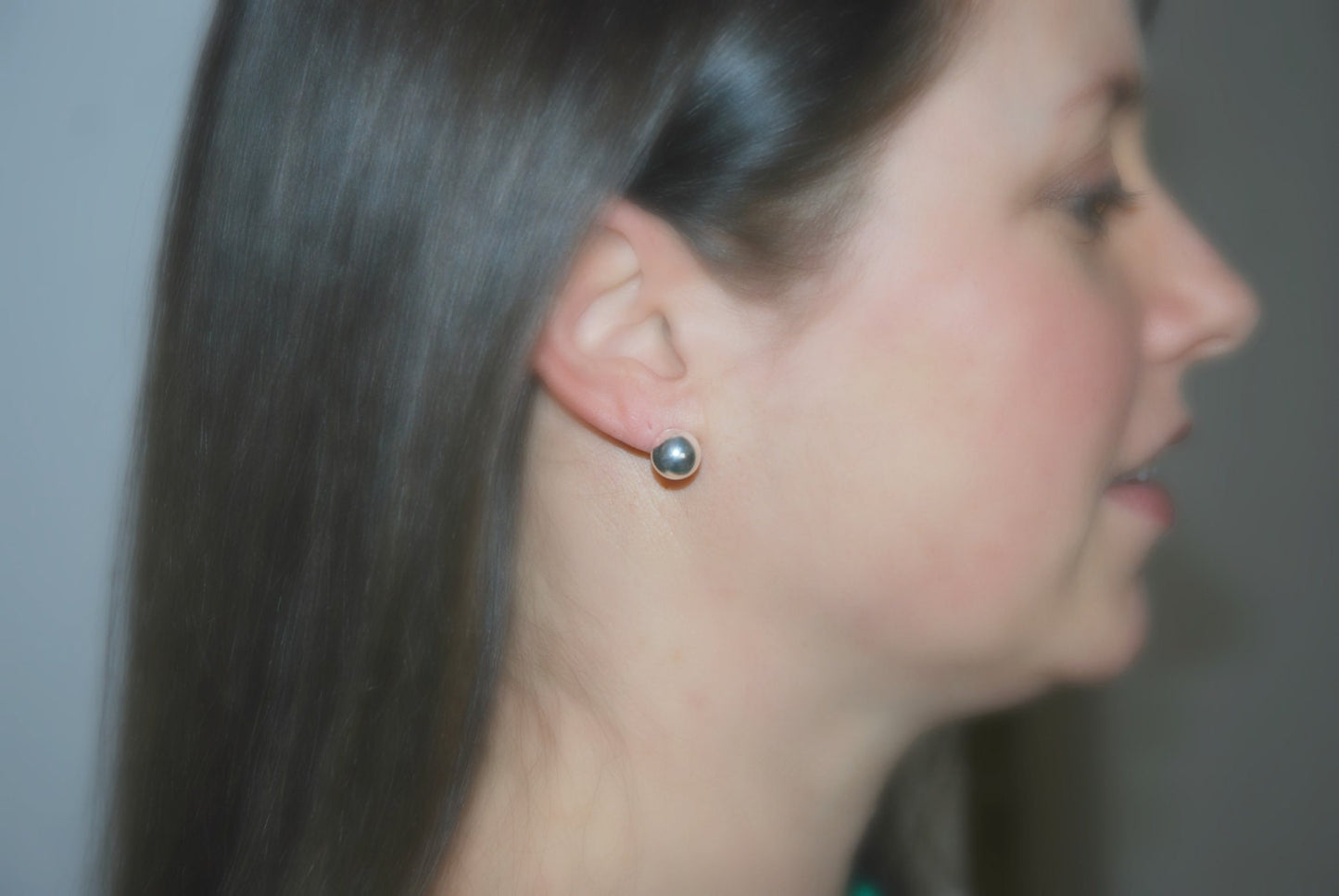 Sterling silver ball stud earrings, 10mm silver ball earrings, sterling silver earrings, classic studs, large ball studs, simple jewelry