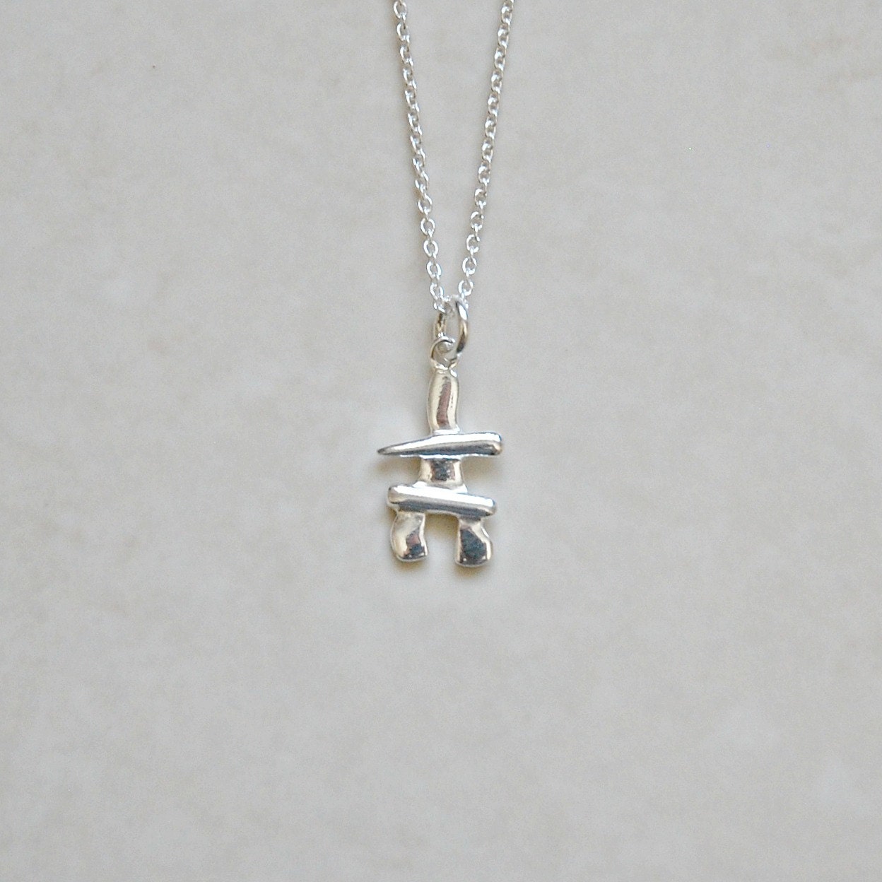 Inukshuk necklace