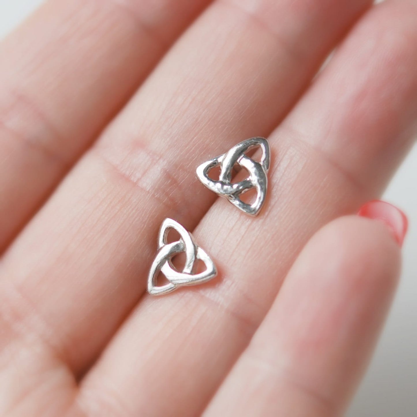 Celtic knot stud earrings