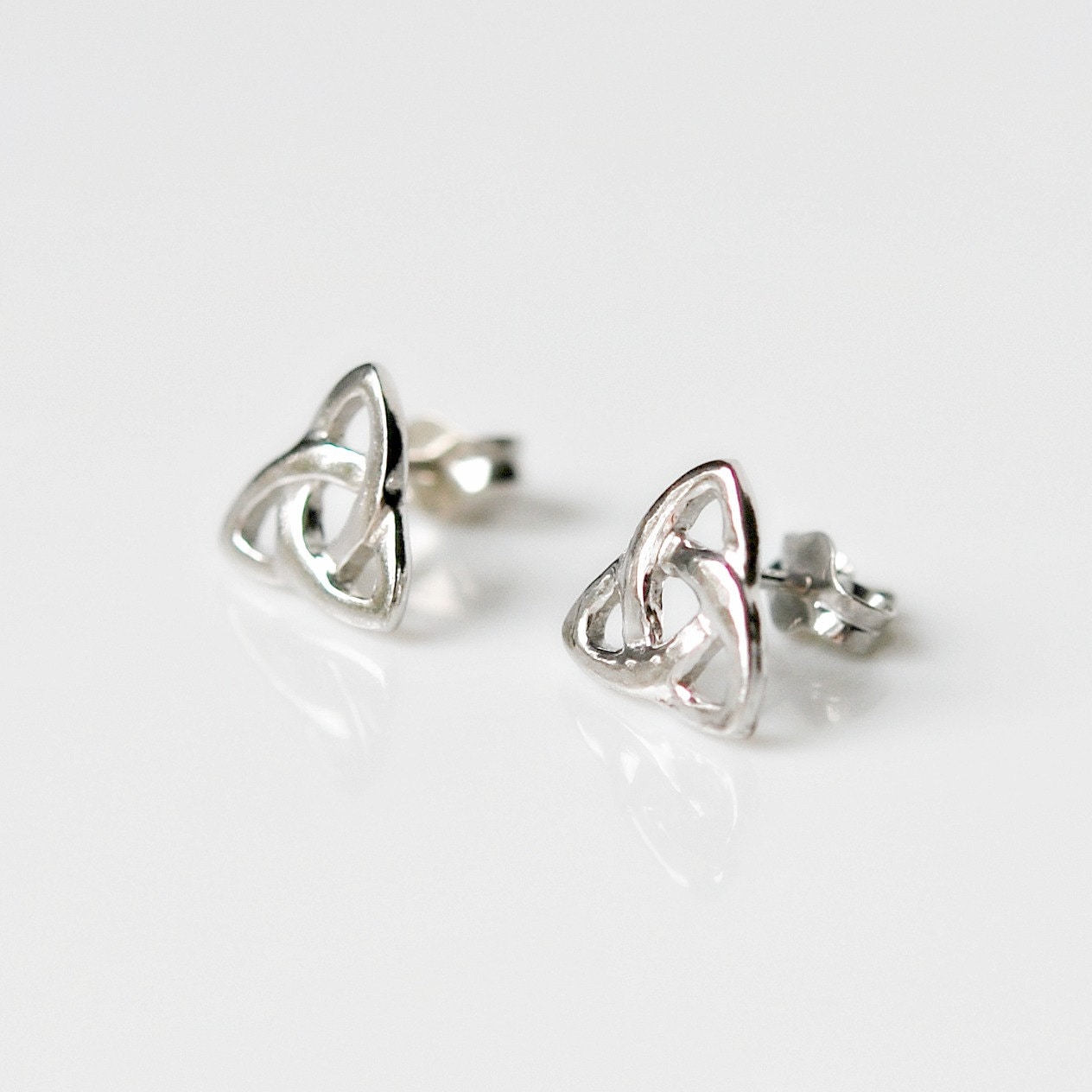 Celtic knot stud earrings