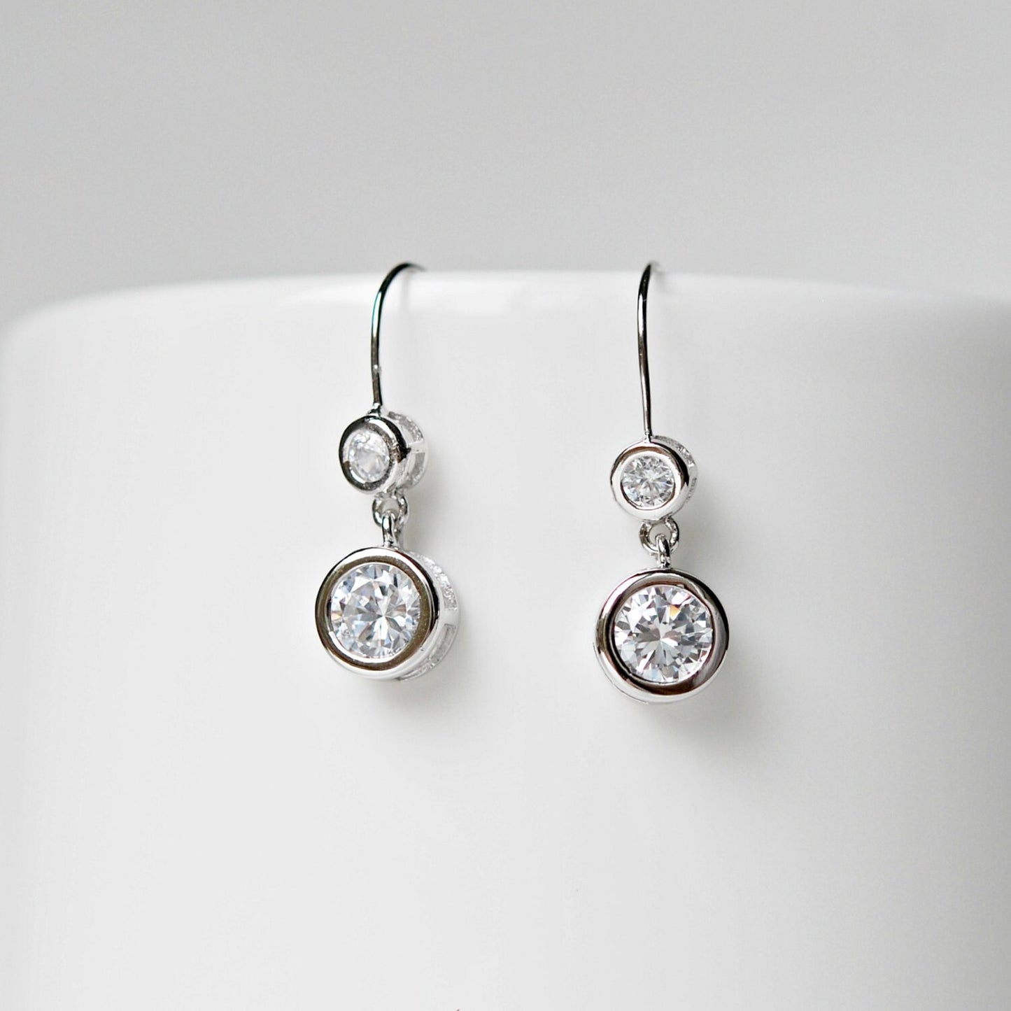 Eudora cz drop earrings