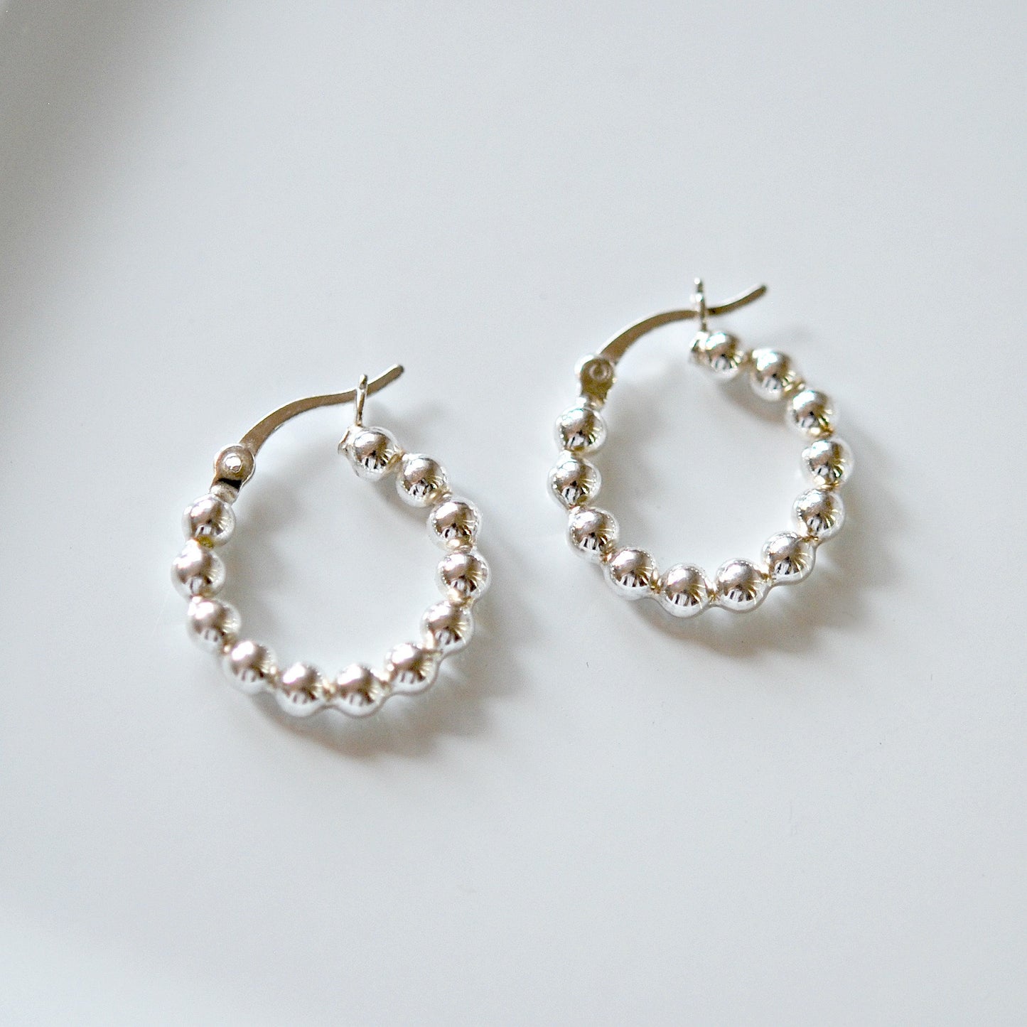 Dakar beaded hoop earrings