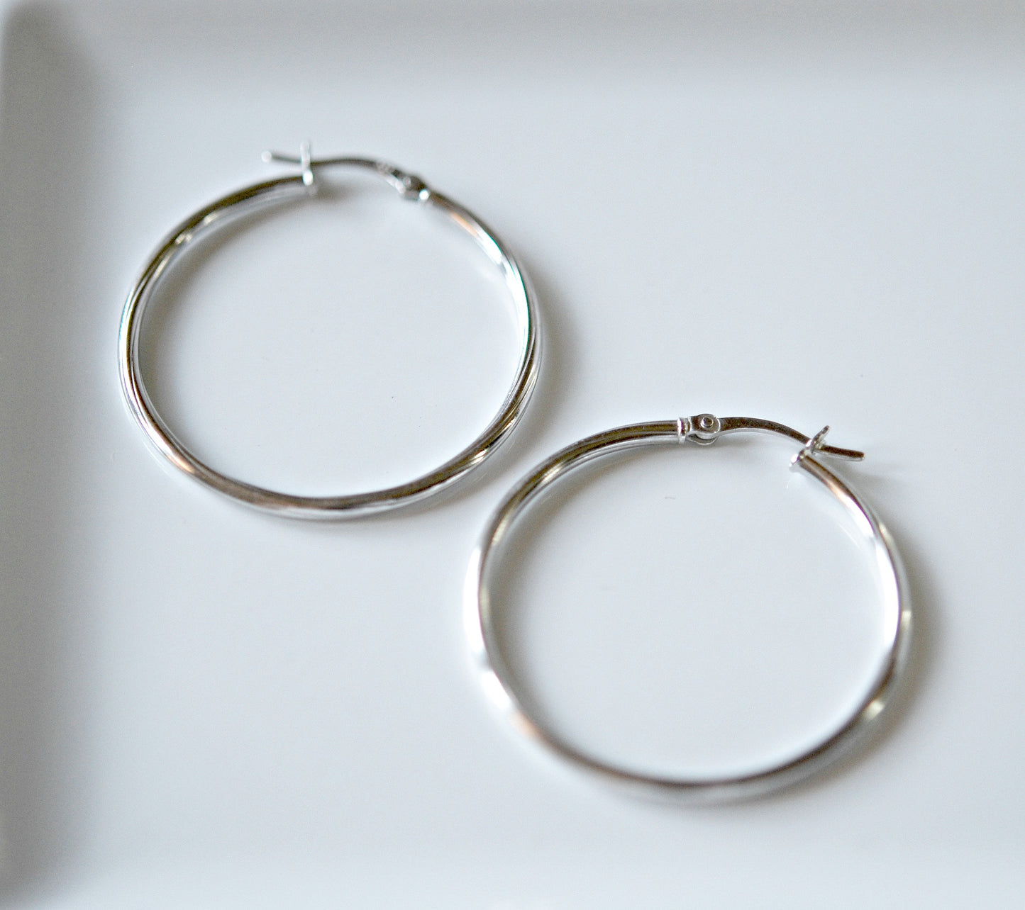 Baku large hoop earrings