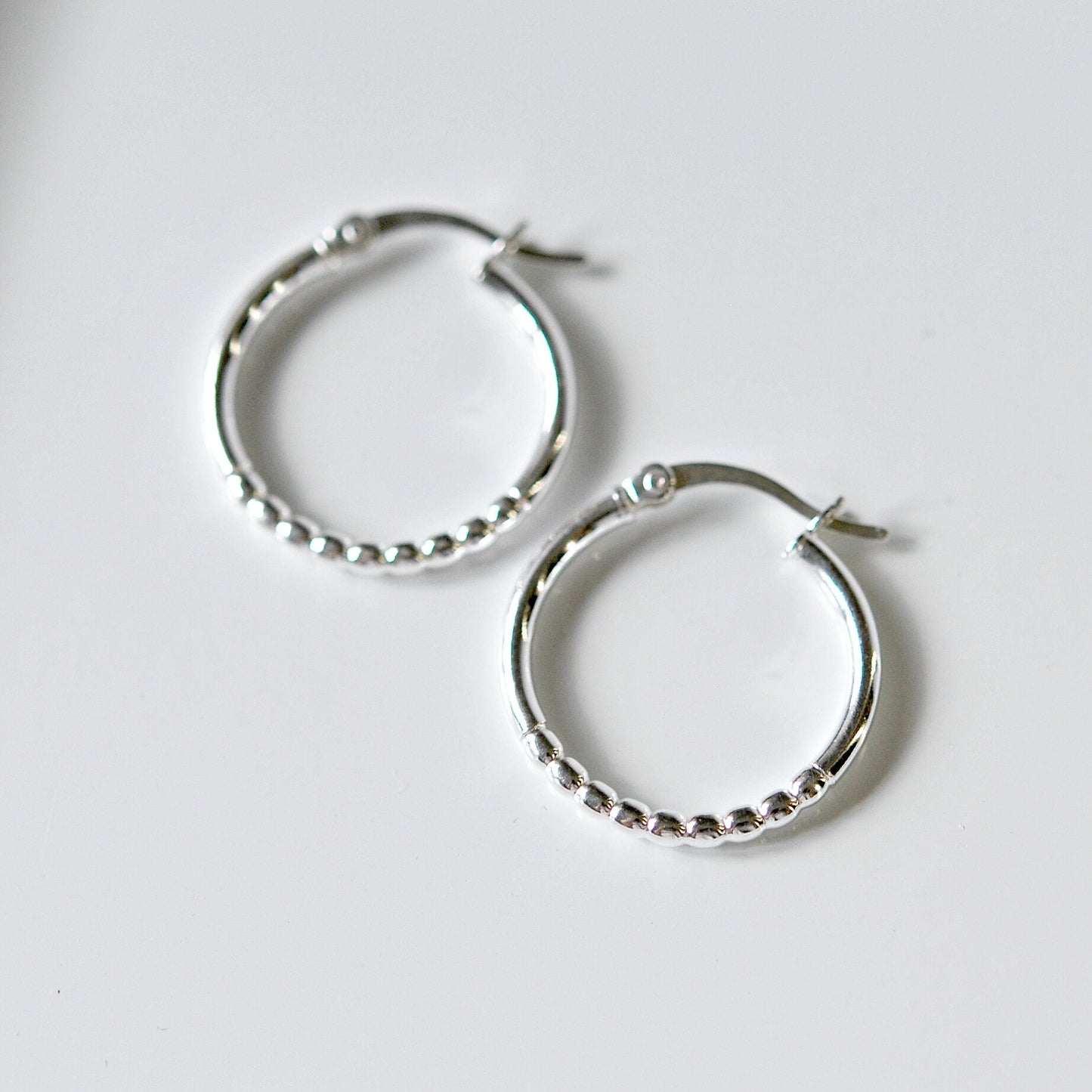 Pretoria beaded hoop earrings