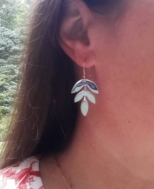 Apia leaf earrings