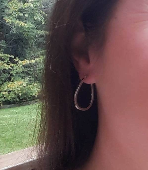 Columbo horseshoe hoop earrings