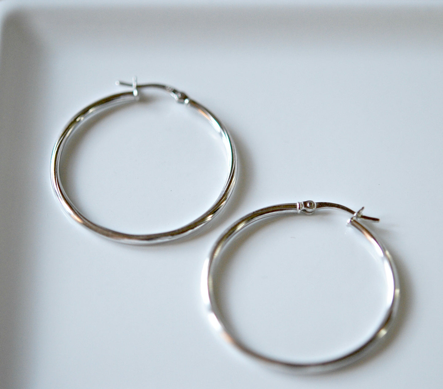 Baku large hoop earrings