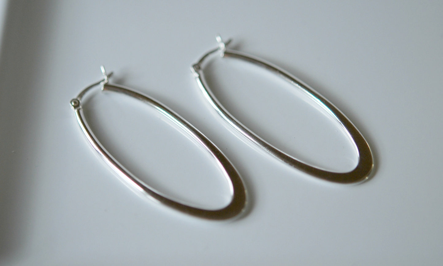 Budapest oval hoop earrings