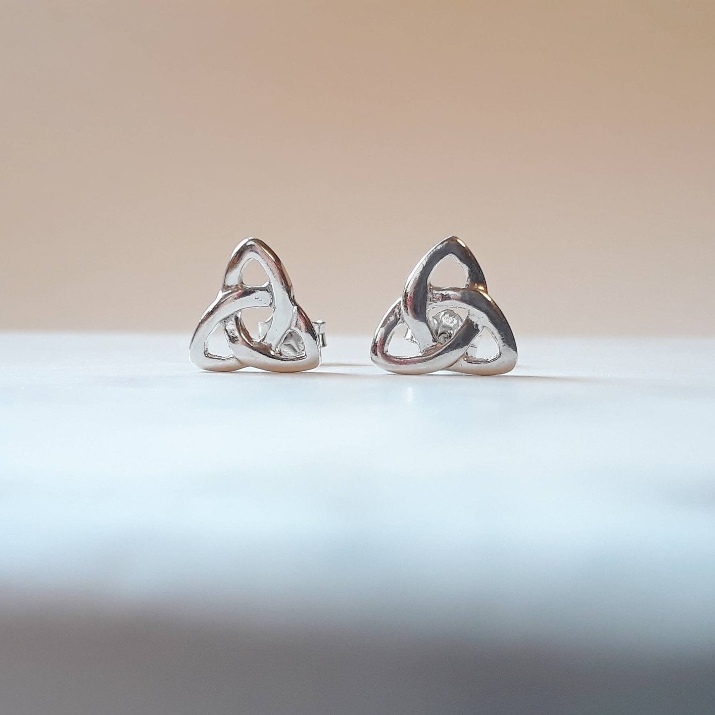 Celtic knot stud earrings