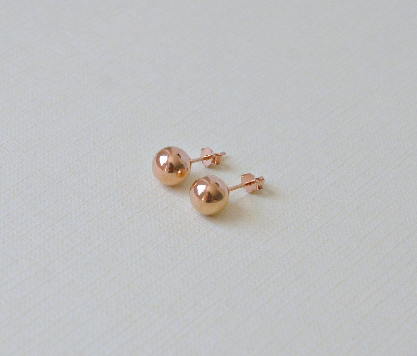 Caroline ball stud earrings - 8mm