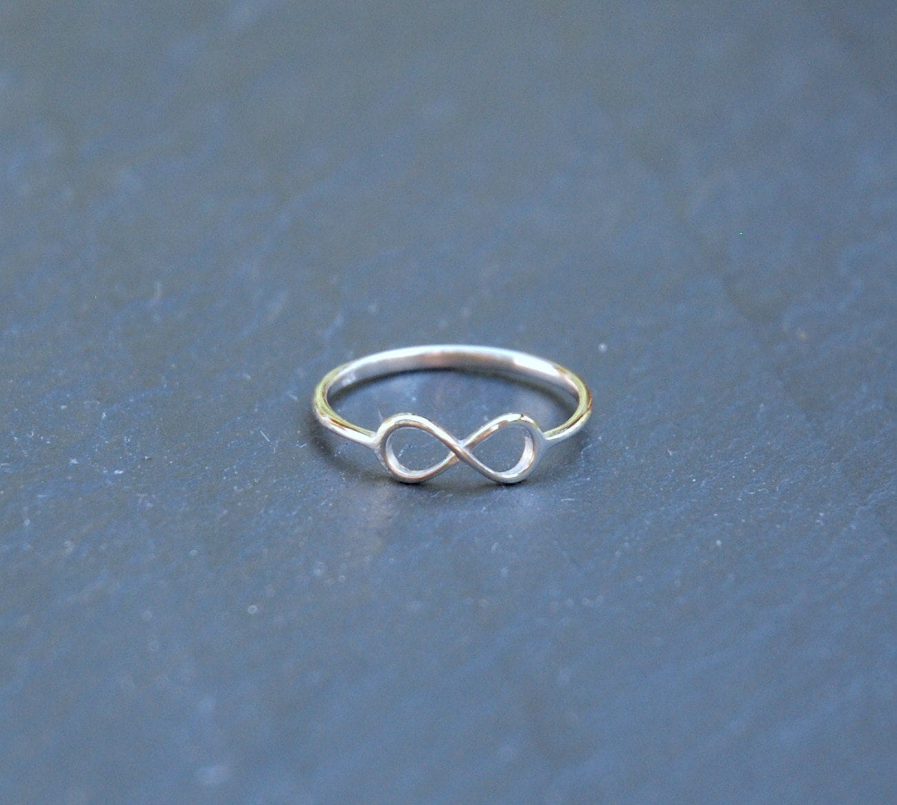 Sterling silver infinity ring, stacking rings for women, eternity ring, romantic jewelry, birthday gift, best friends, infinite symbol