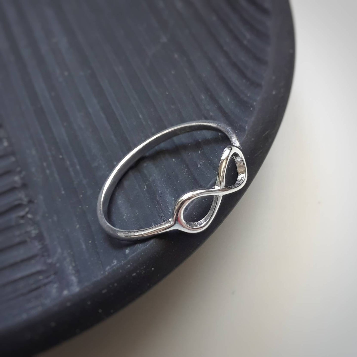 Sterling silver infinity ring, stacking rings for women, eternity ring, romantic jewelry, birthday gift, best friends, infinite symbol