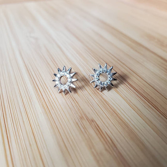 Jocelyn cz sun stud earrings