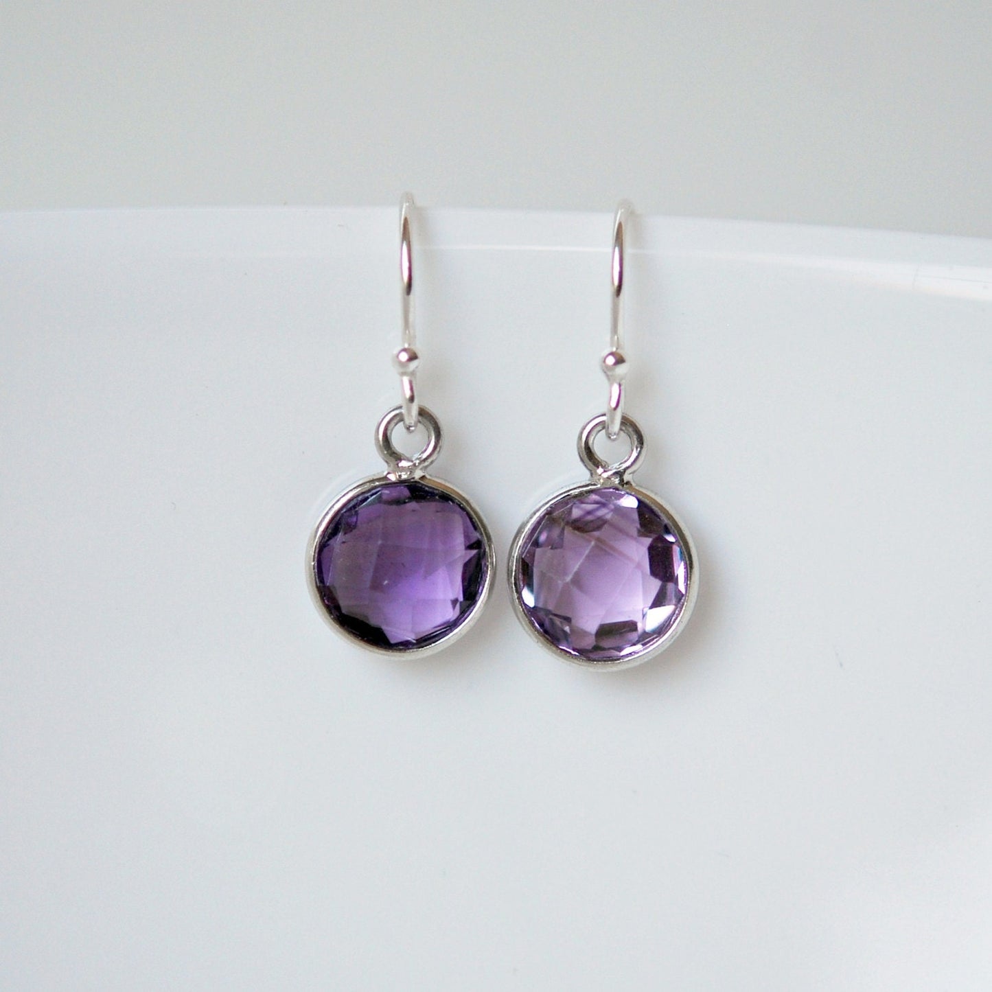 Pixie amethyst earrings