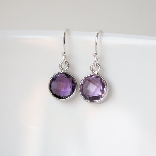 Pixie amethyst earrings